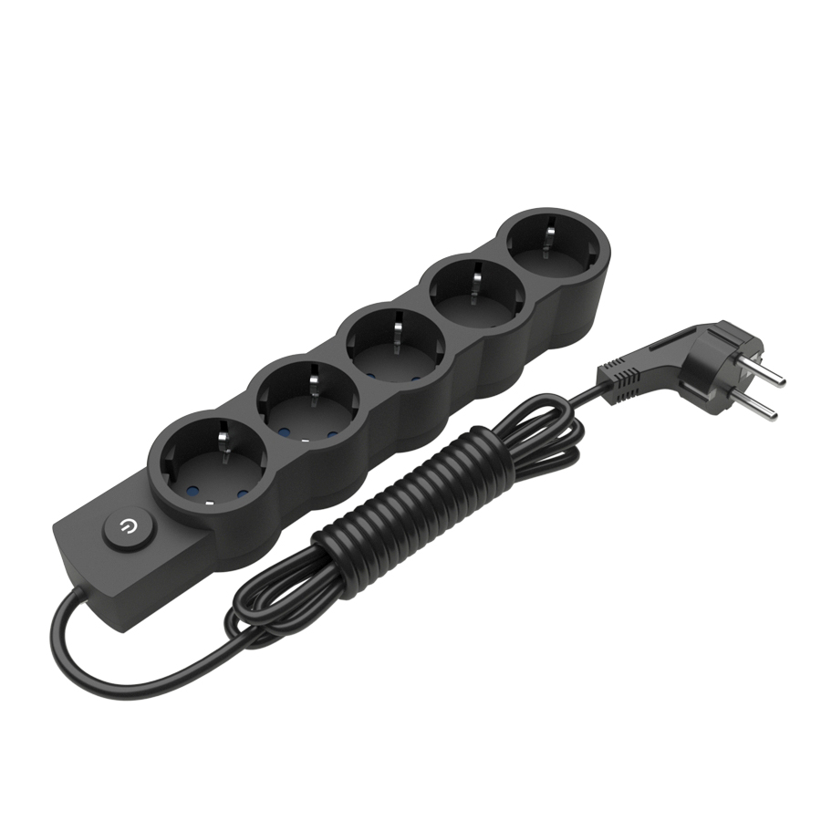 Подовжувач блоковий ELECTRUM 5 розеток 3 м із заземленням і вимикачем (C-ES-1548)